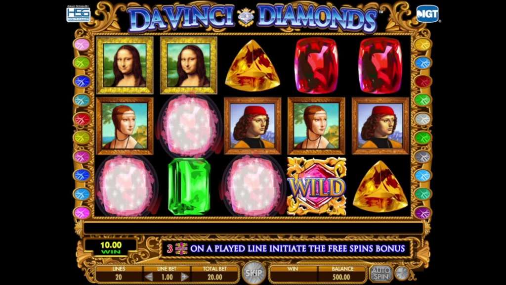 ¿Dónde jugar juegos de casino gratis Davinci Diamonds?