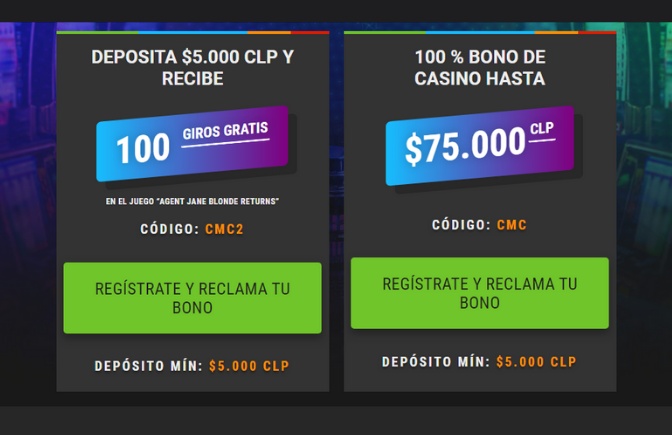 Promoción Regístrate y elige tu bono en Coolbet Casino
