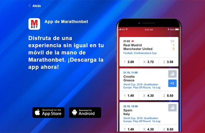 ¿Cómo y dónde descargar la app de Marathonbet Chile?