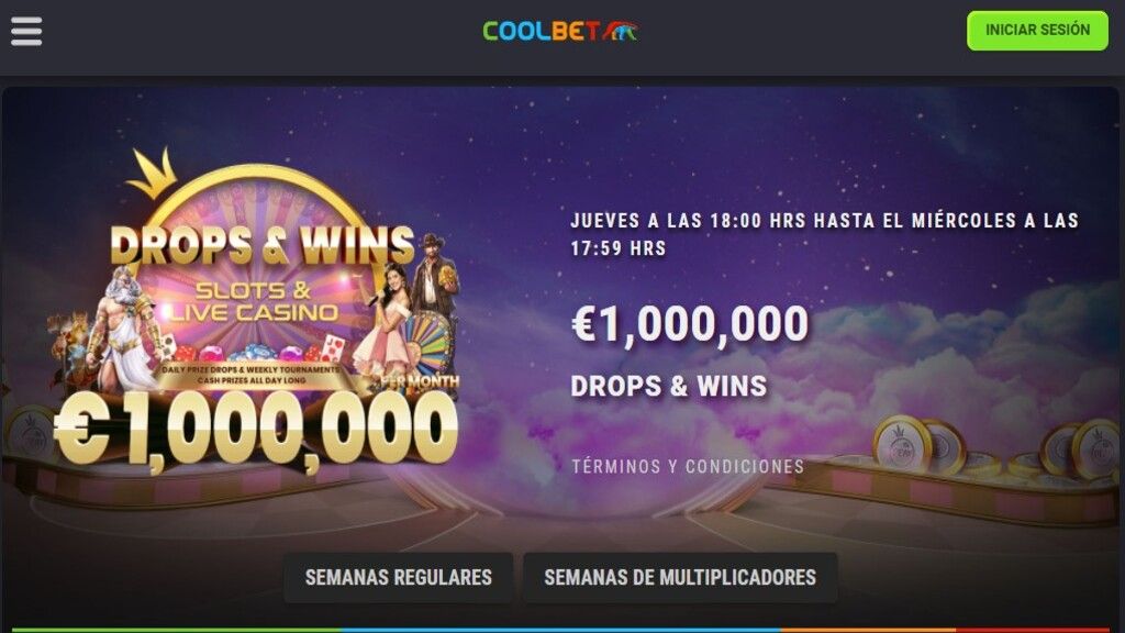 Promoción Drops and wins de Coolbet