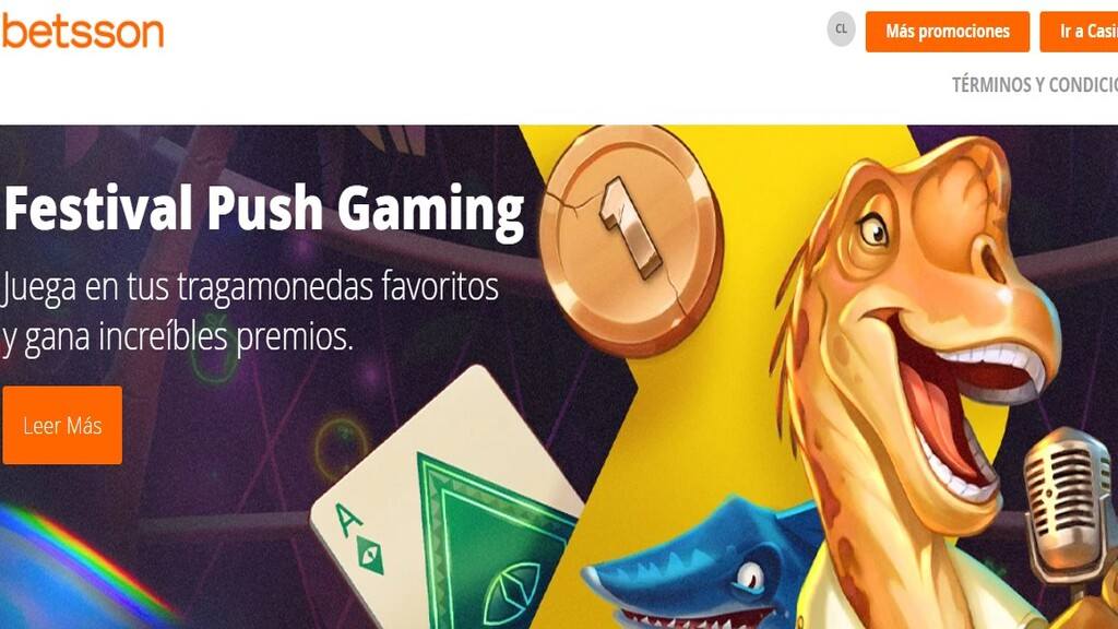 Promoción festival Push gaming de Betsson Chile