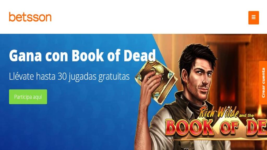 Promoción 30 jugadas gratis de Book of Dead de Betsson Chile