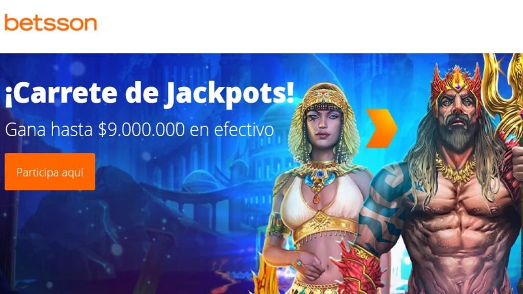 Promoción fiesta de jackpots en Betsson Chile