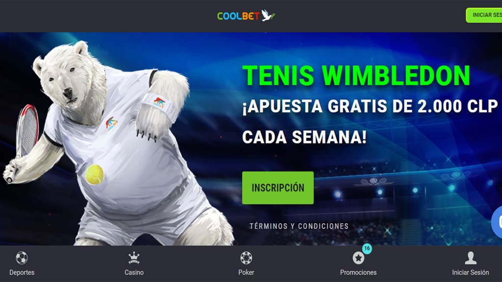 Promoción tenis Wimbledon de Coolbet