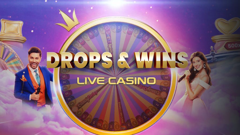 Promoción drops and wins live casino de Betano Chile