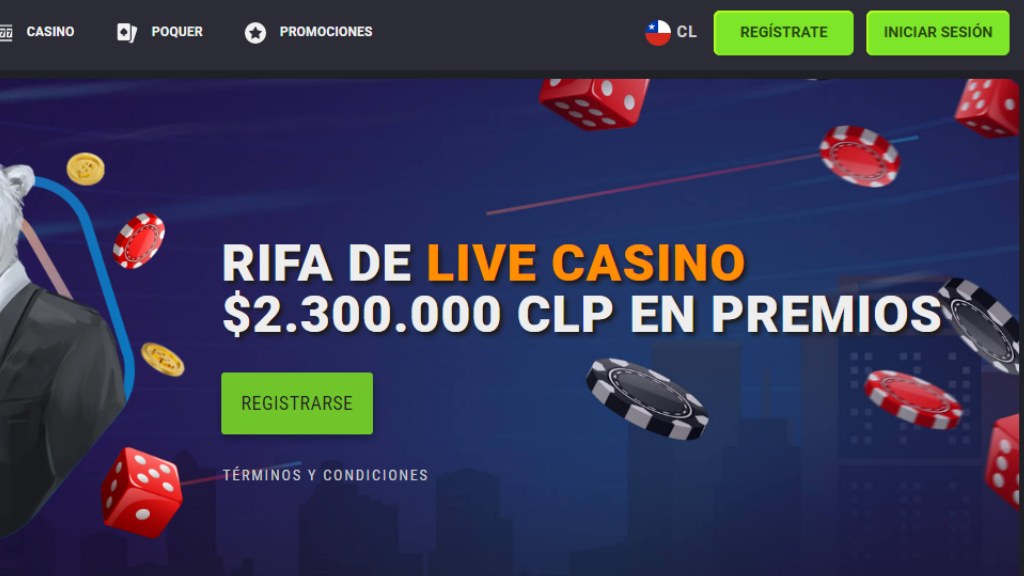 Promoción rifa de casino en vivo de Coolbet Chile