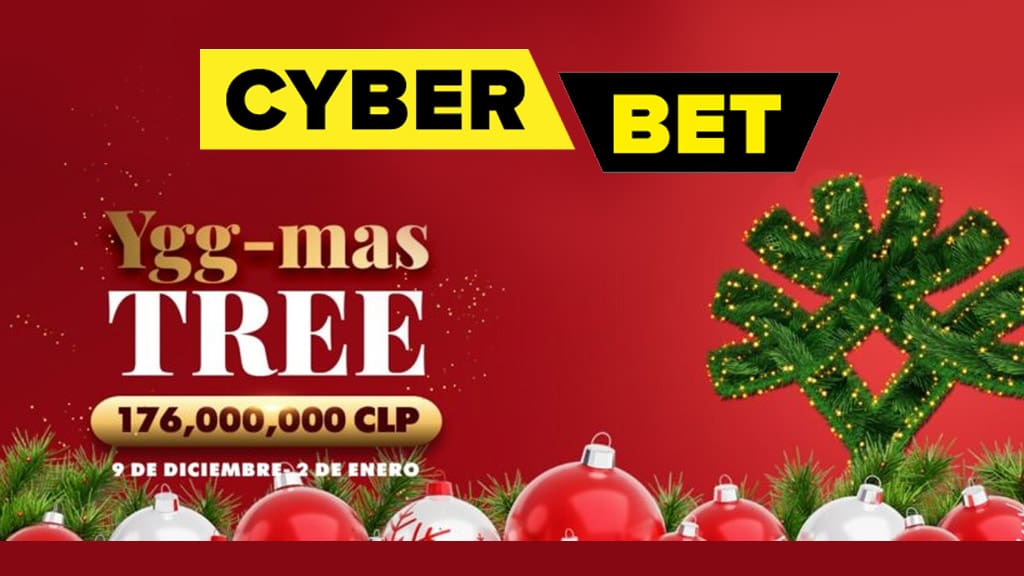 Promo de slots Yggdrasil navideño de Cyberbet Chile