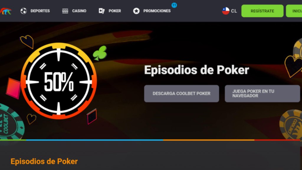 Oferta los episodios de Poker de iPoker en Coolbet Chile