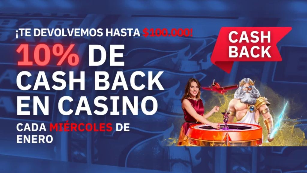 Gana con el cashback de casino de los miercoles de Betsala Enero 2024