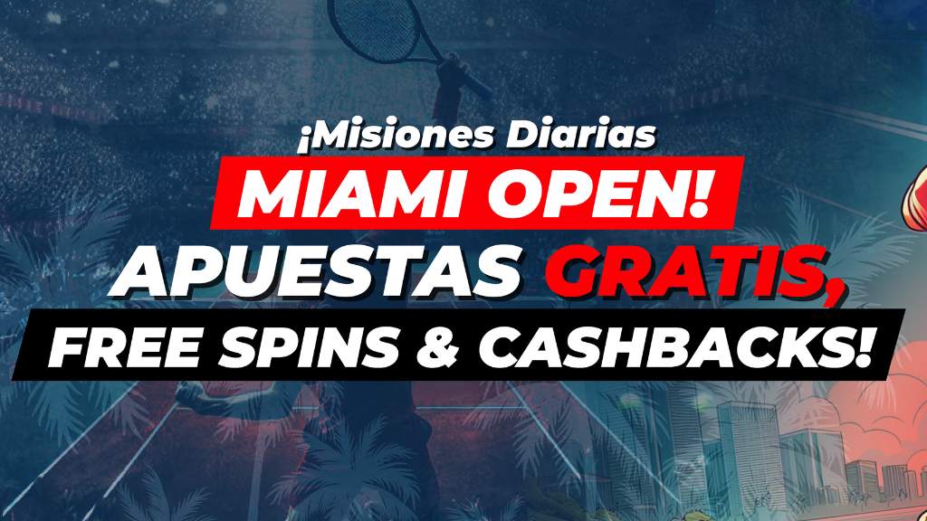 Promo de misiones diarias Miami Open de Rojabet marzo 2024